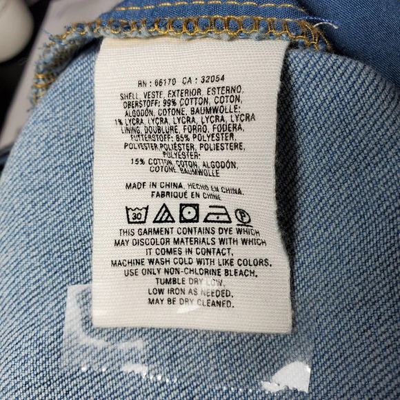 Pilcro by Anthroplogie Lydia Blue Denim Scallop Wrap Wide Leg Jumpsuit 2 - Picture 8 of 8